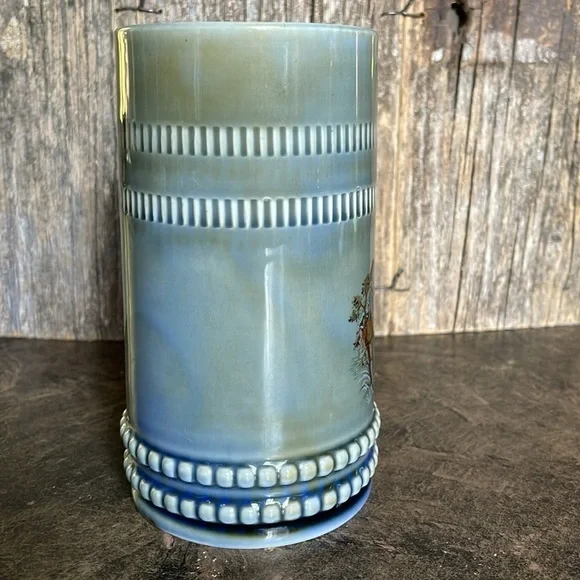 WADE | Irish Porcelain Tall Fly Fishing Scene Beer Stein Mug | Made in Ireland - Picture 4 of 7